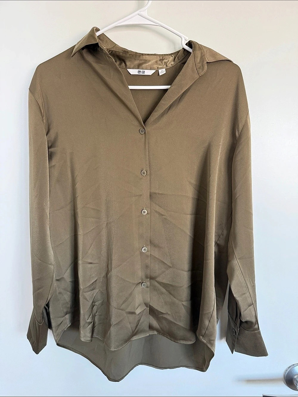 H&M Button Down Shirt in Brown Size XS Like New